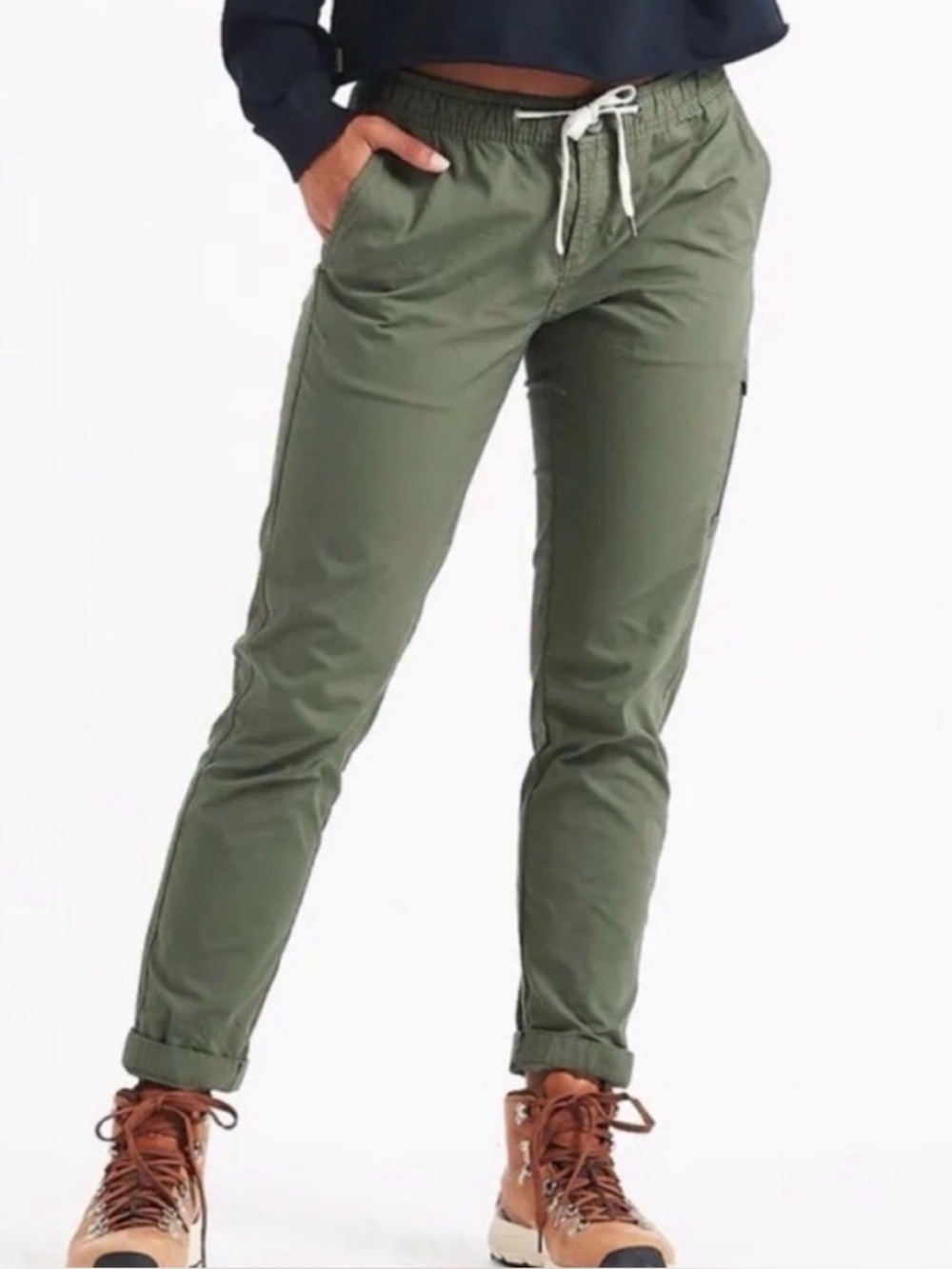 Vuori Ripstop Jogger Pants Women’s Medium | Olive Green | Hiking Travel